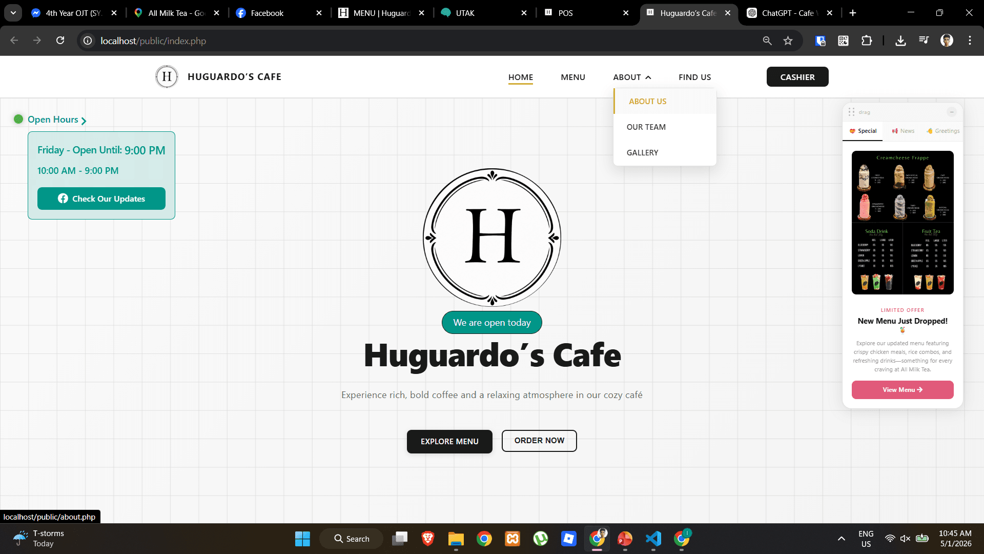 Huguardo's Café Demonstration
