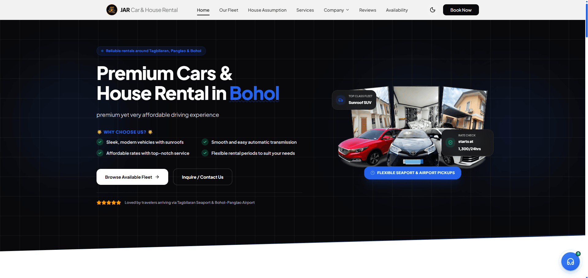 JAR Car & House Rental Demonstration